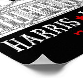 Harris Won 2024 Präsidentschaftswahl Funny Cat Lad Poster (Ecke)