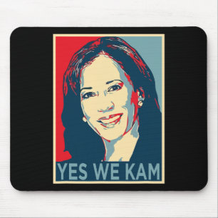 Harris Yes We Kam 2024 Wahlen Politische Kampagne Mousepad