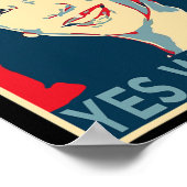 Harris Yes We Kam 2024 Wahlen Politische Kampagne Poster (Ecke)