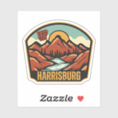 Harrisburg, Arkansas Aufkleber (Blatt)