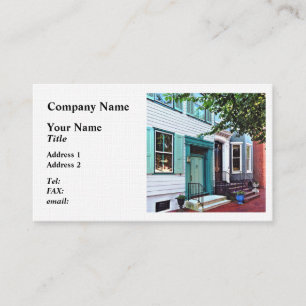 Harrisburg PA - Gebäude mit grüner Tür Visitenkarte