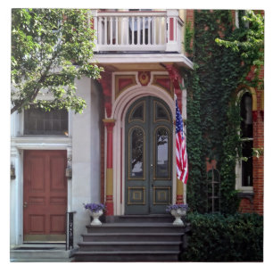 Harrisburg PA - Grüne und rote Türen Fliese