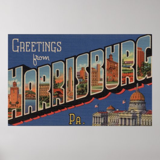 Harrisburg, Pennsylvania - Große Briefszenen Poster (Vorne)
