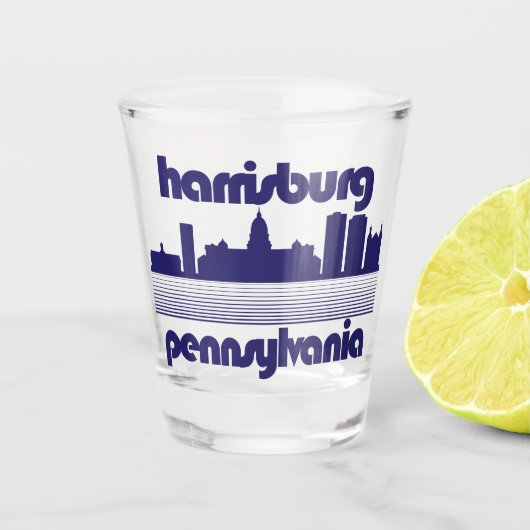 Harrisburg, Pennsylvania Schnapsglas (Vorderseite)