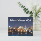 Harrisburg pennsylvania skyline postkarte (Stehend Vorderseite)