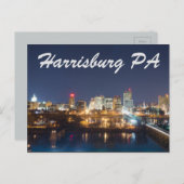 Harrisburg pennsylvania skyline postkarte (Vorne/Hinten)