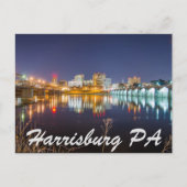 Harrisburg pennsylvania skyline postkarte (Vorderseite)