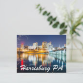 Harrisburg pennsylvania skyline postkarte (Stehend Vorderseite)