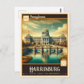 Harrisburg, Pennsylvania | VINTAG Postkarte (Vorne/Hinten)