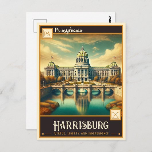 Harrisburg, Pennsylvania | VINTAG Postkarte (Vorne/Hinten)