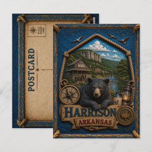 Harrison Arkansas Postkarte Vintage Reise