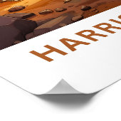 Harrison Cave Barbados Travel Print Poster (Ecke)