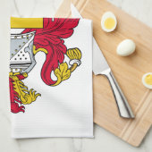 Harrison-Familienwappen Geschirrtuch (Viertel Falte)