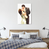 Harrison Fisher: Der Kuss Leinwanddruck (Insitu (Schlafzimmer))