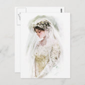 Harrison Fisher: Die Braut Postkarte (Vorne/Hinten)