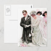 Harrison Fisher: Die Hochzeit Postkarte (Vorne/Hinten)