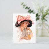 Harrison Fisher: Erfrischung Postkarte (Stehend Vorderseite)