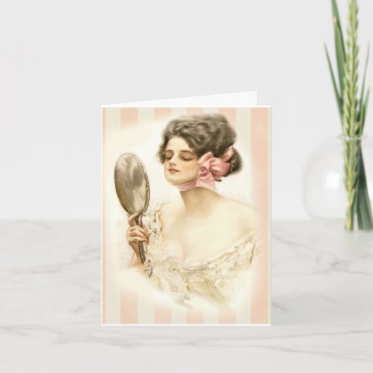 Harrison Fisher "Vanity" Note Card Karte (Vorderseite)