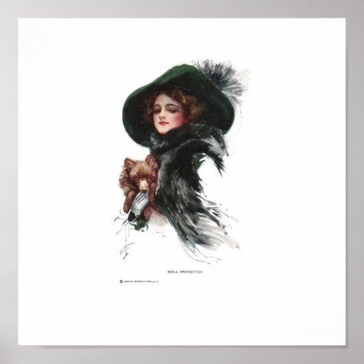 Harrison Fisher Well Protected Poster (Vorne)