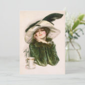 Harrison Fishers "Contentment"-Einladung Einladung (Stehend Vorderseite)