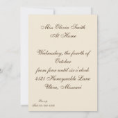 Harrison Fishers "Contentment"-Einladung Einladung (Rückseite)