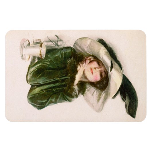 Harrison Fisher's "Contentment" Magnet (Horizontal)