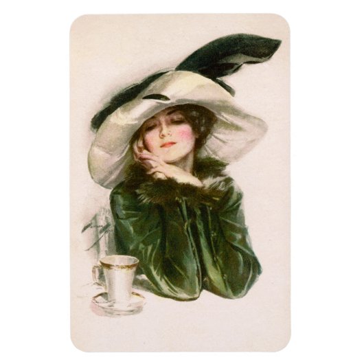 Harrison Fisher's "Contentment" Magnet (Vertikal)