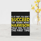 Harrison - If At First You Don't Succeed Try Doing Karte (Gelbe Blume)