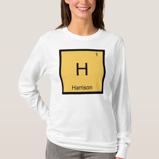 Harrison Name Chemistry Element Periodic Table T-Shirt (Vorderseite)