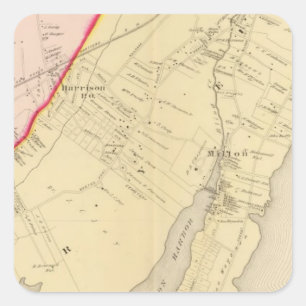 Harrison, Rye, New York 2 Quadratischer Aufkleber