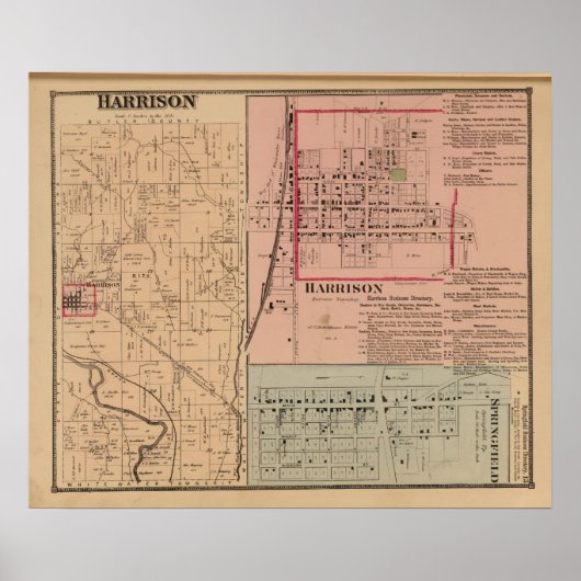 Harrison Township, Ohio Poster (Vorne)