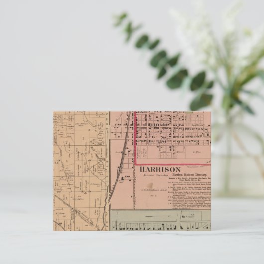 Harrison Township, Ohio Postkarte (Stehend Vorderseite)