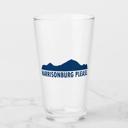 Harrisonburg Virginia Bitte Glas (Vorderseite)