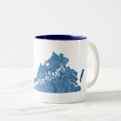 Harrisonburg Virginia Wood Grain Zweifarbige Tasse (VorderseiteRechts)
