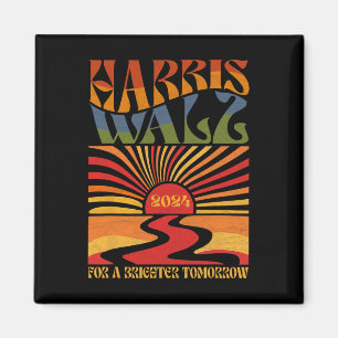Harriswaltz 2024 für ein glänzendes Tomorrow Boho Magnet