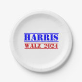 Harriz Walz 2024 Pappteller (Vorderseite)