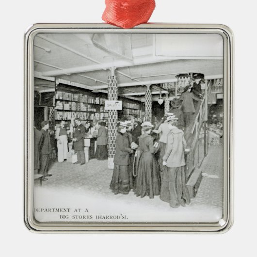 Harrods Bestimmungs-Abteilung, c.1901 Silbernes Ornament (Vorne)