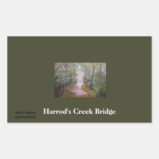 HARROD'S CREEK BRIDGE STICKER (Vorderseite)