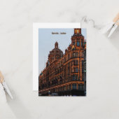 Harrods ,London Karte (Vorderseite/Rückseite Beispiel)