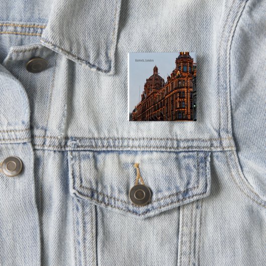 Harrods, London Night Lights Button (Beispiel)