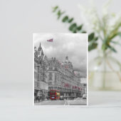 Harrods of Knightsbridge bw hdr Postkarte (Stehend Vorderseite)