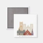 Harrogate Skyline Poster Magnet (Vorderseite/Rückseite)