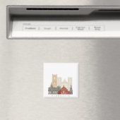 Harrogate Skyline Poster Magnet (In Situ (Geschirrspüler))