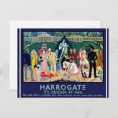 Harrogate Travel Poster Postkarte (Vorne/Hinten)