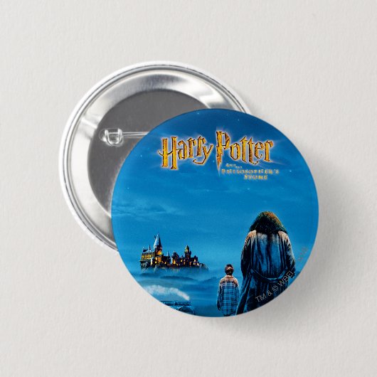 Harry and Hagrid International Movie Poster Button (Vorne & Hinten)
