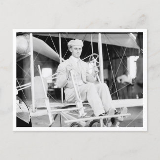 Harry Atwood Pilot im Flugzeug von Wright Brothers Postkarte