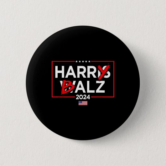 Harry Bheimer Harris 24 Kamala Harris für den Präs Button (Vorderseite)