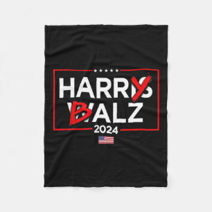 Harry Bheimer Harris 24 Kamala Harris für den Präs Fleecedecke
