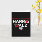 Harry Bheimer Harris 24 Kamala Harris für den Präs Karte (Gelbe Blume)