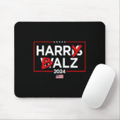 Harry Bheimer Harris 24 Kamala Harris für den Präs Mousepad (Mit Mouse)